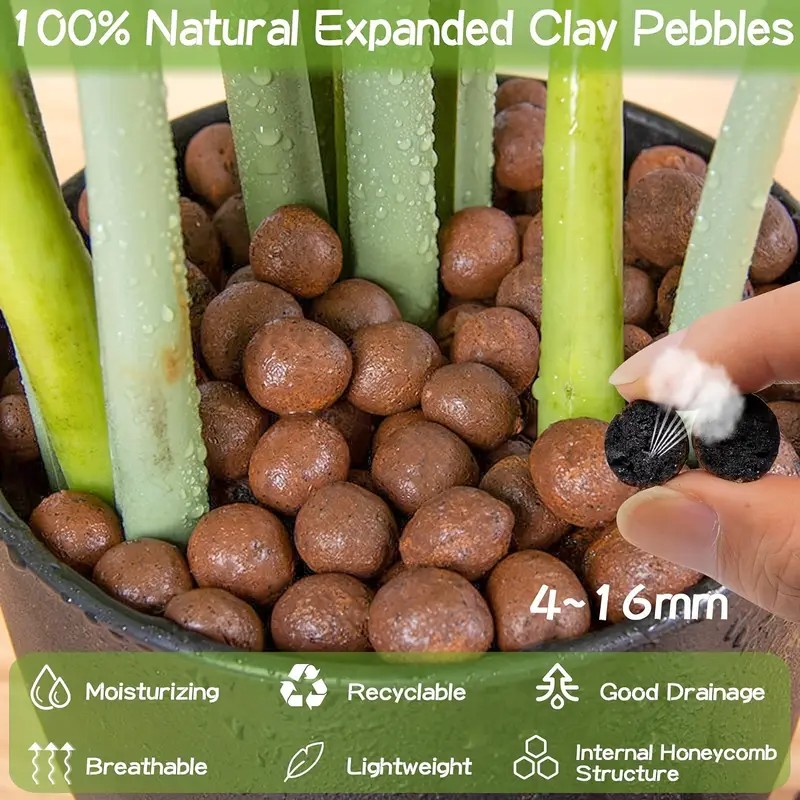 1lb seixos de argila hidropôni - Clay Pebble Growing avaliação e preço