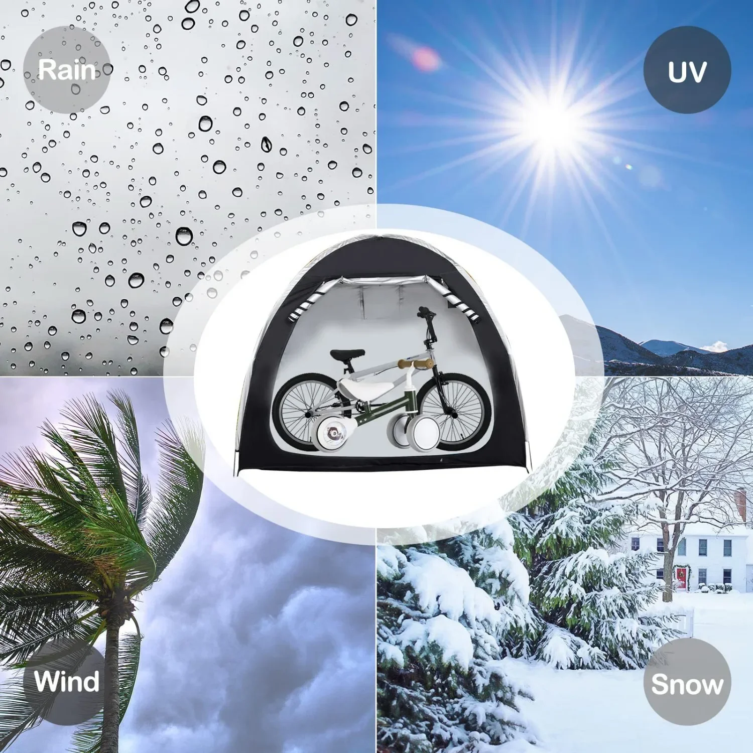 Portátil dobrável bicicleta pá - Grow Tent 4X4 avaliação e preço