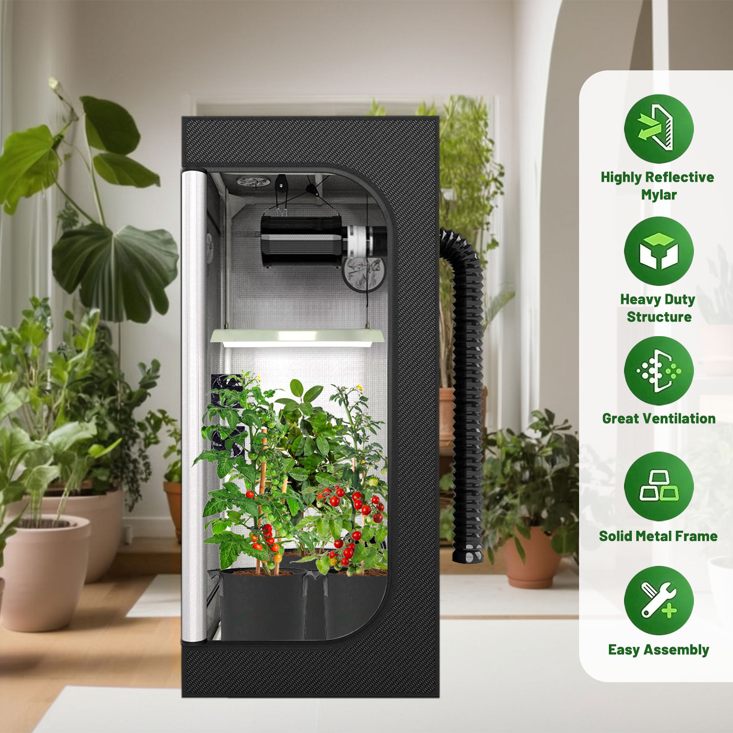 Kit completo de barraca de cul - Grow Tent 4X4 avaliação e preço