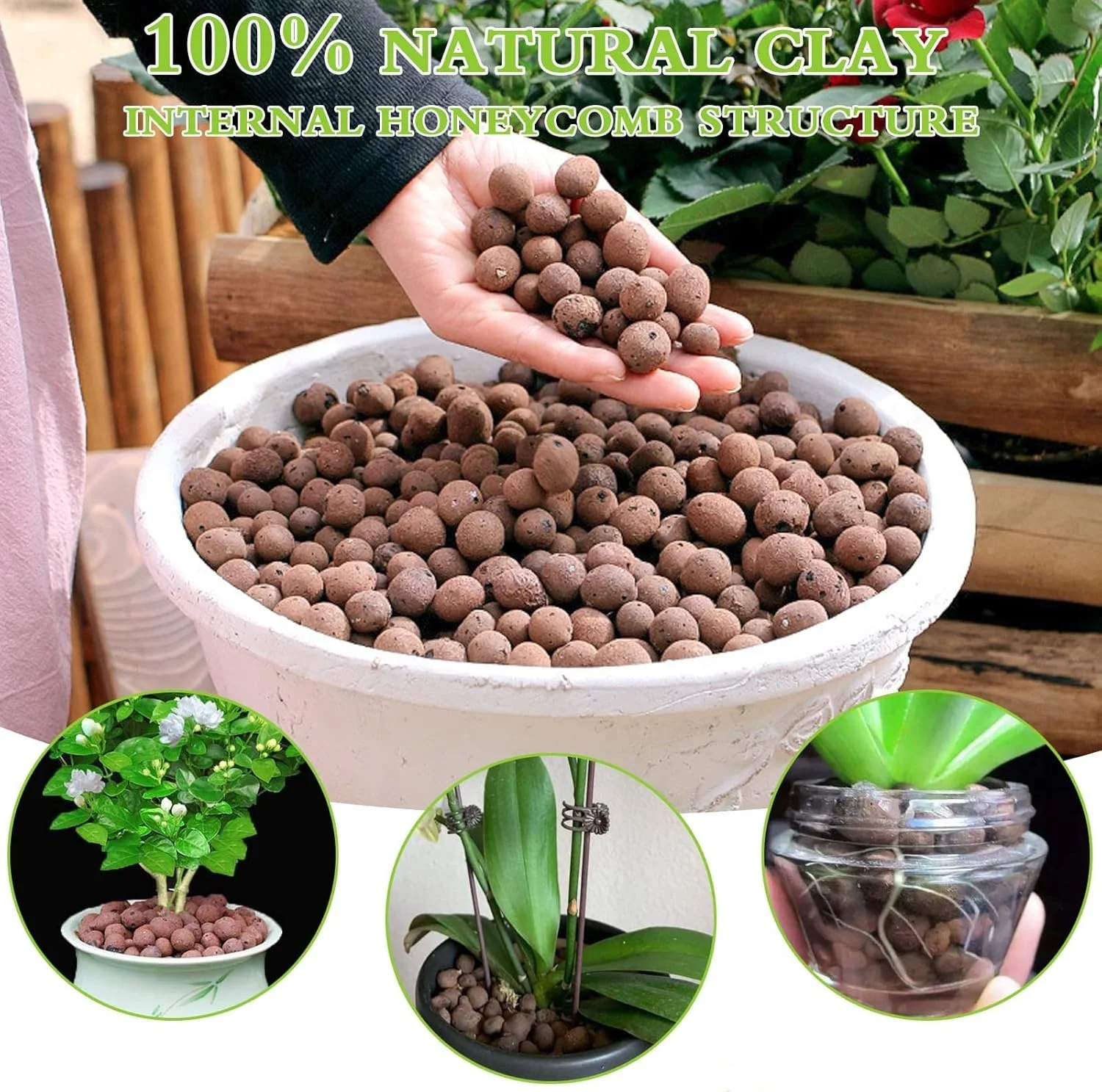 1l seixos de argila expandida  - Clay Pebble Growing avaliação e preço